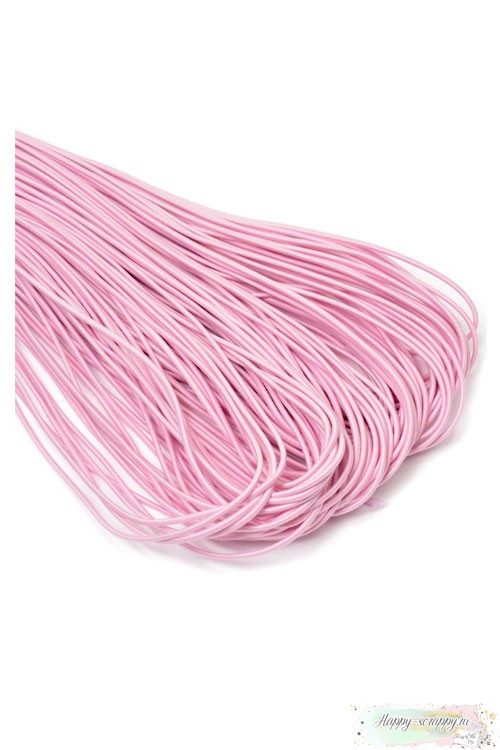 Резинка шляпная (круглая) розовая