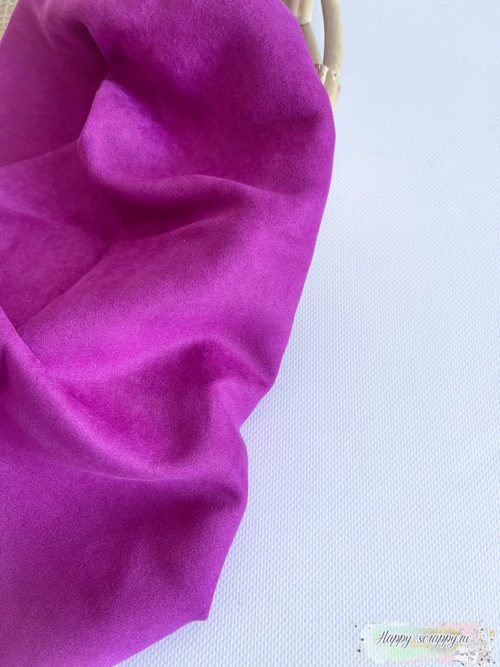 Ткань замша односторонняя - фиолетовая