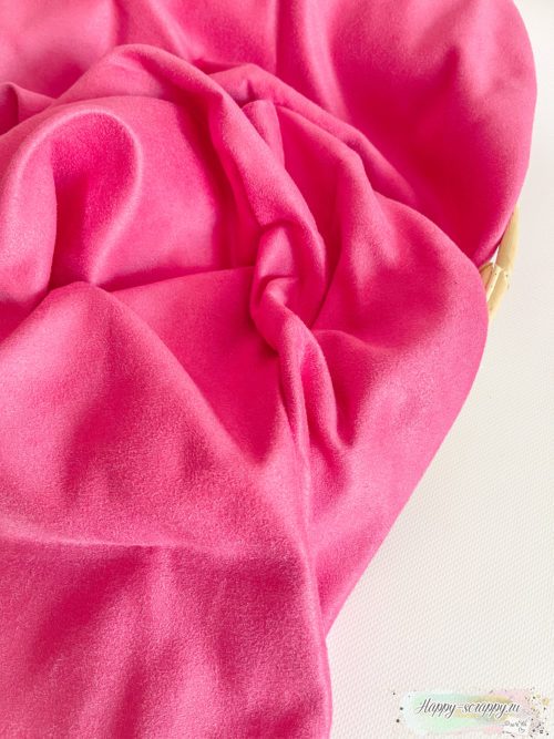 Ткань замша односторонняя - розовый