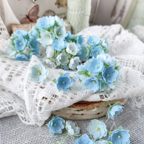 Набор цветов Pastel flowers — Малыши голубые