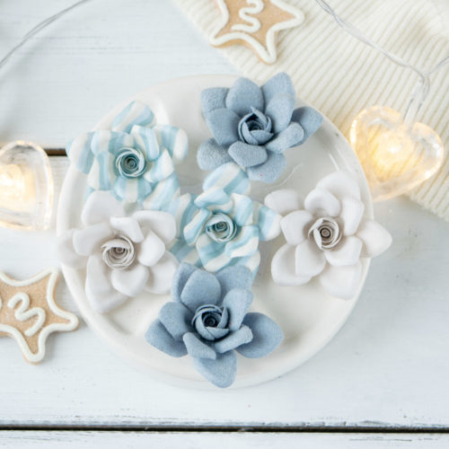 Набор цветов Pastel flowers — "Сказочная зима" голубой
