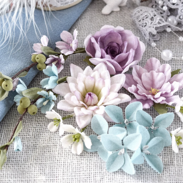 Набор цветов Pastel flowers — "Цветочный блюз" фиолетовый