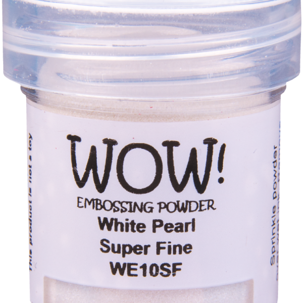 Перламутровая пудря для эмбоссинга "White Pearl - Regular" от WOW 