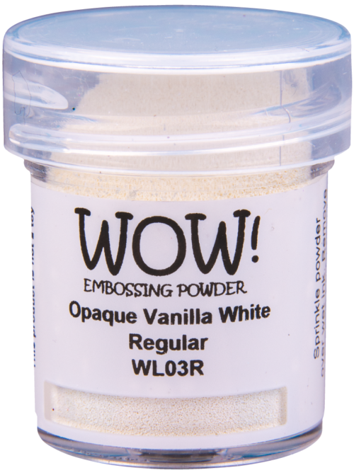 Непрозраяная пудра для эмобссинга "Opaque Vanilla White - Regular" от WOW