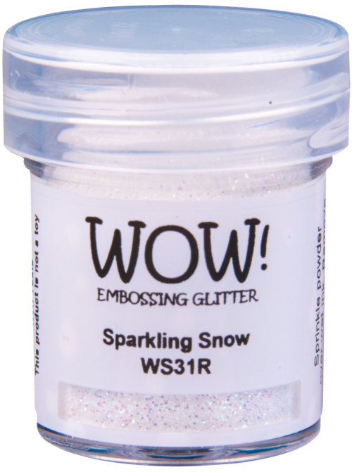 Пудра для эмбоссинга с глиттером " Embossing Glitters Sparkling Snow - Regular" от WOW!