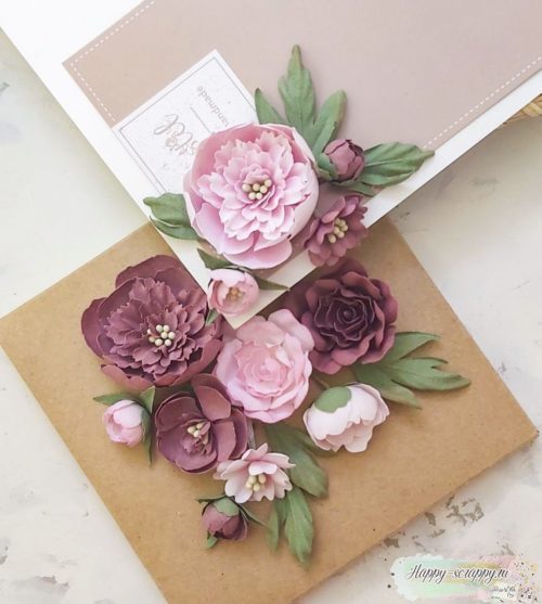 Набор цветов Pastel flowers — "Очарование" пионы и розы